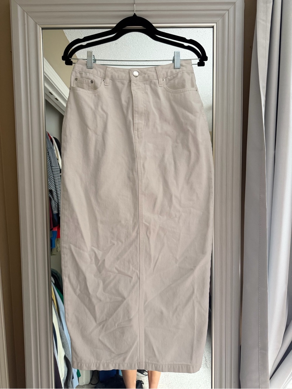POSSE Classic High-Waist white maxi Skirt